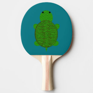 Raquete De Ping Pong Tartaruga Texturizada de Fios Adoráveis