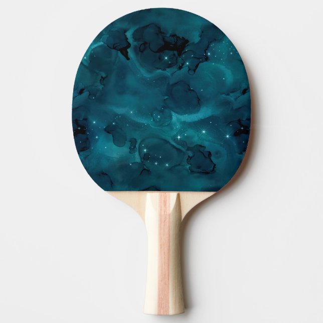 Raquete De Ping Pong Teal Galaxy Series Design 5 (Frente)