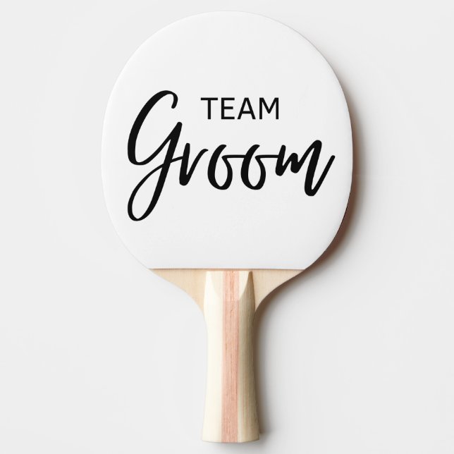 Raquete De Ping Pong Team Groom Black (Frente)