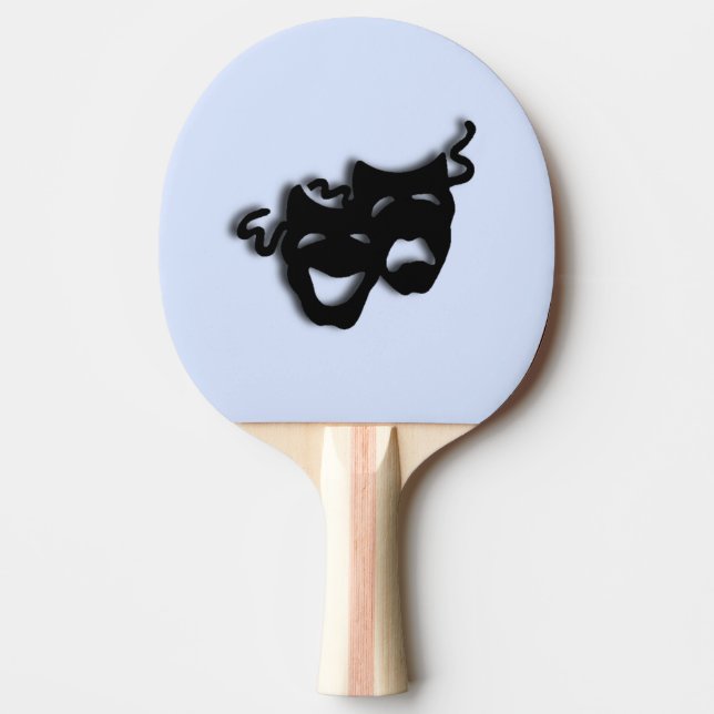 Raquete De Ping Pong Teatro de Comédia e Tragédia Azul (Frente)
