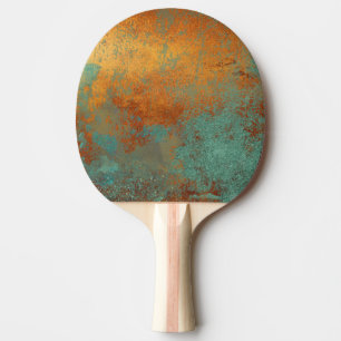 Raquete De Ping Pong Tendência Rich Copper Patina Metálica