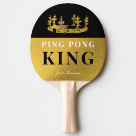 Raquete De Ping Pong Tênis da Mesa da da Coroa Preta e Dourada, person