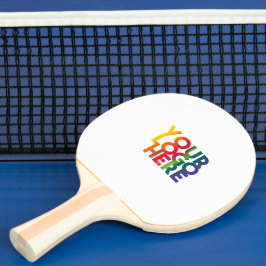Raquete De Ping Pong Tênis de Mesa de logotipo simples para empresas br
