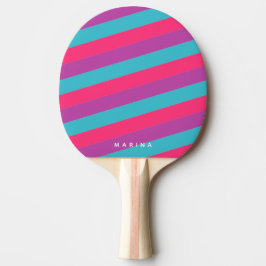 Raquete De Ping Pong Tênis de Mesa de Turquesa Puro Neon-Rosa