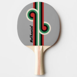 Raquete De Ping Pong Tênis de Mesa Vintage VHS Cinza com Nome