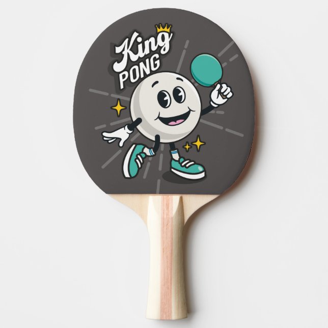 Raquete De Ping Pong Tênis do Rei Pong (Frente)