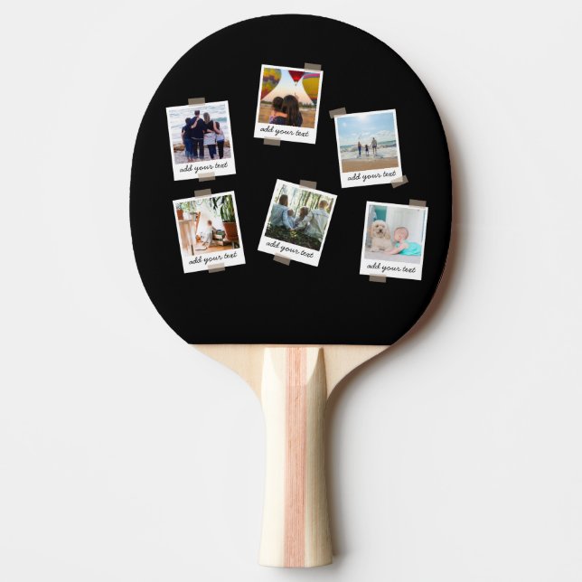 Raquete De Ping Pong Tênis Personalizada de Mesa Personalizada da Famíl (Frente)