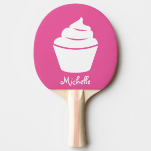 Raquete De Ping Pong Tênis pingue-pongue de mesa rosa-cinza