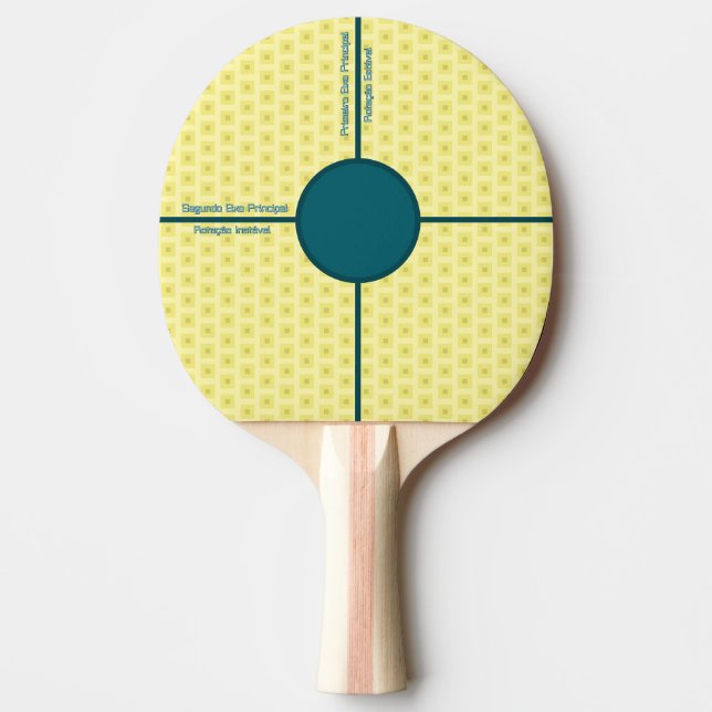 Raquete de ping pong teorema da raquete de tênis (Frente)