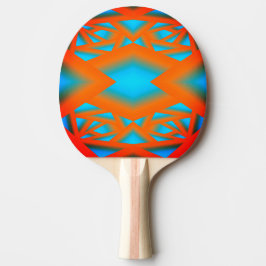 Raquete De Ping Pong Tequila Sunrise Ombre Arte Geométrica Abstrato