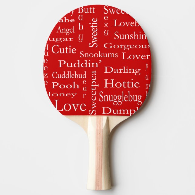Raquete De Ping Pong Termos do compromisso de Shirley Taylor (Frente)