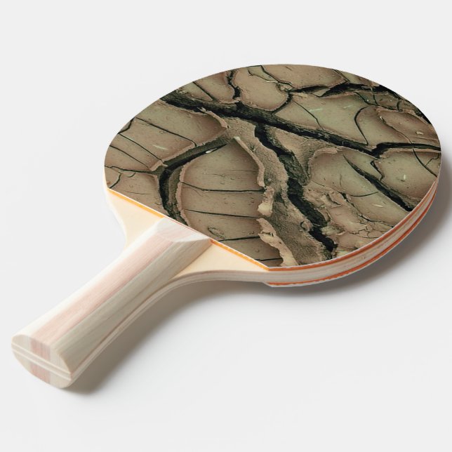 Raquete De Ping Pong TERRA SECA + sua ideia (Frente inclinada)