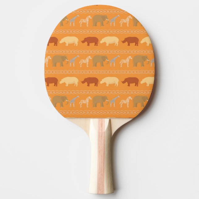 Raquete De Ping Pong Teste padrão africano (Frente)