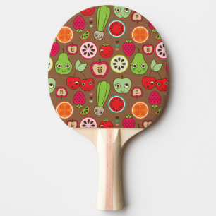 Raquete De Ping Pong Teste padrão da cozinha da fruta