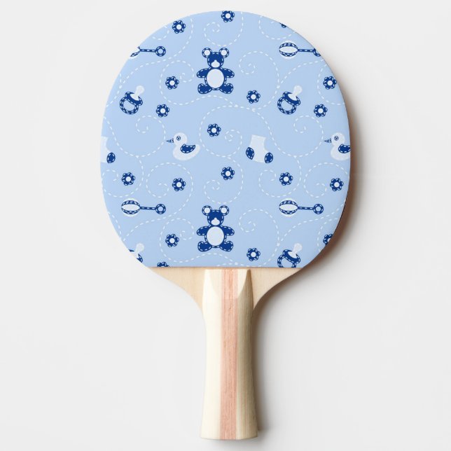 Raquete De Ping Pong Teste padrão da edredão do bebé (Frente)