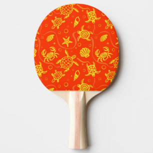 Raquete De Ping Pong Teste padrão das tartarugas