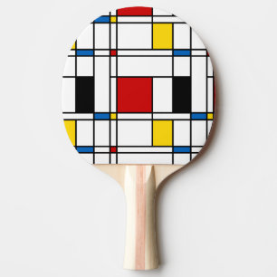 Raquete De Ping Pong Teste padrão de de Stijl