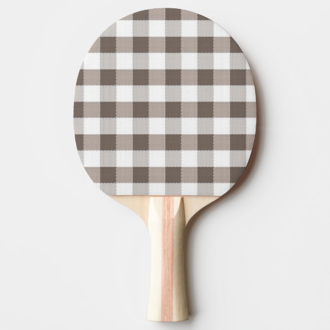 Raquete De Ping Pong Teste padrão de pano de mesa de Brown (Frente)