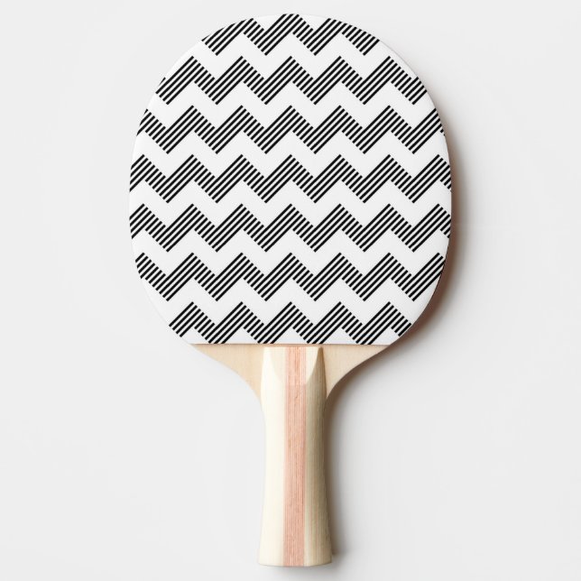 Raquete De Ping Pong Teste padrão de ziguezague geométrico 2 (Frente)