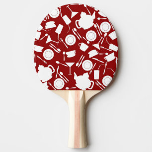Raquete De Ping Pong Teste padrão dos elementos da cozinha