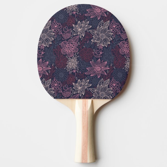 Raquete De Ping Pong Teste padrão floral 4 3 (Frente)