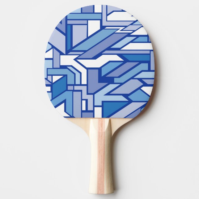 Raquete De Ping Pong Teste padrão geométrico 2 (Frente)