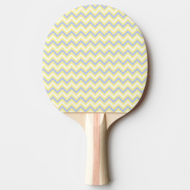 Raquete De Ping Pong Teste padrão Pastel de Chevron (Frente)