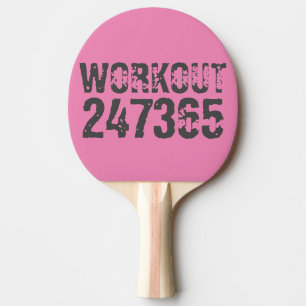 Raquete De Ping Pong Texto desgastado e riscado Treino 247365 rosa
