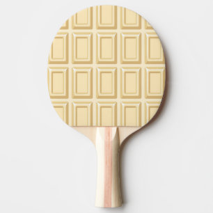 Raquete De Ping Pong Textura branca do bar de chocolate