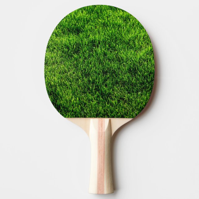 Raquete De Ping Pong Textura da grama verde de um campo de futebol (Frente)