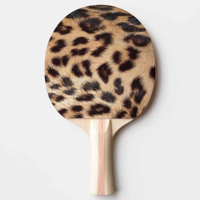 Raquete De Ping Pong textura de impressão leopardo (Frente)