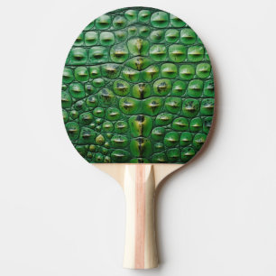 Raquete De Ping Pong textura de pele de crocodilo animal verde escama s