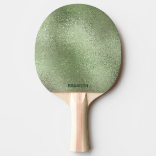 Raquete De Ping Pong Textura verde-clara iridescente de vidro de imersã
