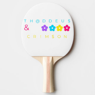 RAQUETE DE PING PONG TH@DDEU$ & CRIM$ON