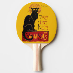 Raquete De Ping Pong Theophile Steinlen - Le Chat Noir Vintage