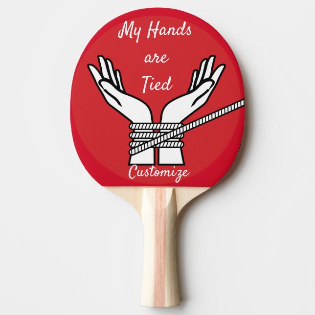 Raquete De Ping Pong Thunder_Cove com Mãos (Frente)