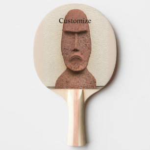 Raquete De Ping Pong Thunder_Cove da Cabeça de Moai da Ilha páscoa