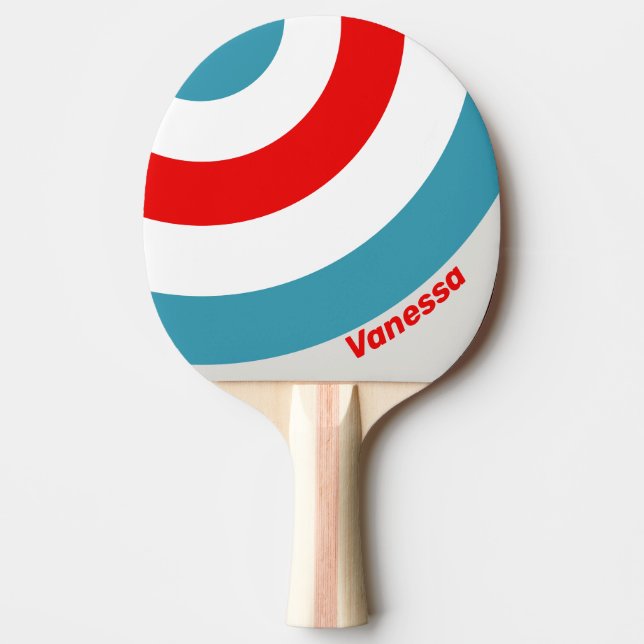 Raquete De Ping Pong Thunderbird Circle Stripe with Name (Frente)