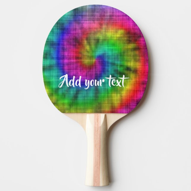 Raquete De Ping Pong Tinta fina com padrão têxtil (Frente)