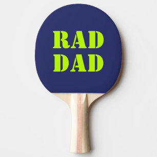 Raquete De Ping Pong Típica moderna azul-marinho verde-Pai-vermelho