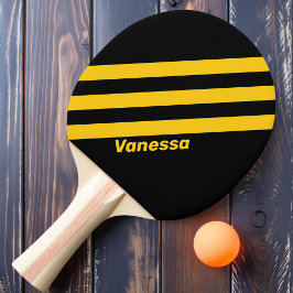 Raquete De Ping Pong Tira Nostálgica do Abelhinha de Segurança com Nome