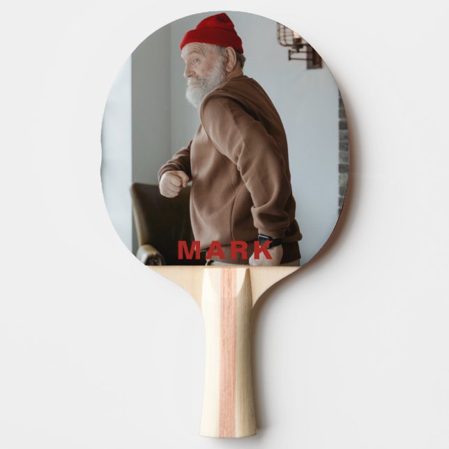Raquete De Ping Pong Tischtennischläger mit eigenem Foto gestalten - (Frente)