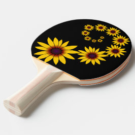 Raquete De Ping Pong Tischtennisschläger com chapéu amarelo de sol -