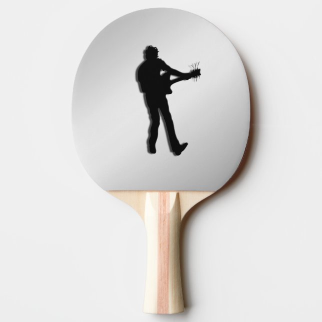 Raquete De Ping Pong Toca Violão Prata (Verso)