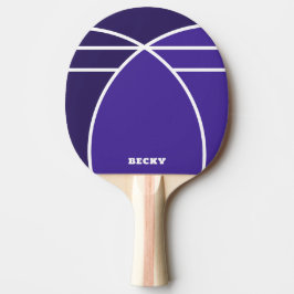 Raquete De Ping Pong Tones of Blue Personalized Ping Pong Paddle