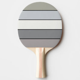 Raquete De Ping Pong Tons De cinza Com Fitas Pretas Em Papel De Aquarel