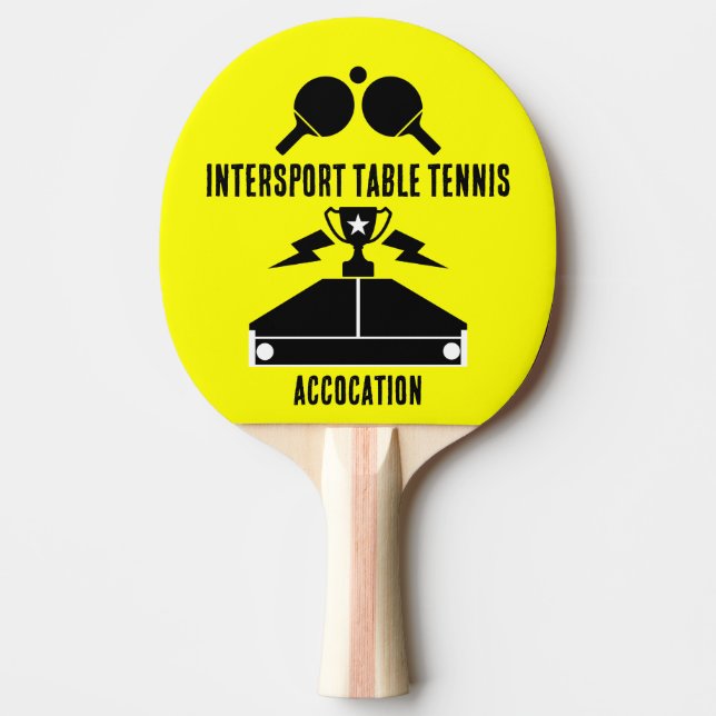 Raquete De Ping Pong Torneio de Tênis de mesa de  (Frente)