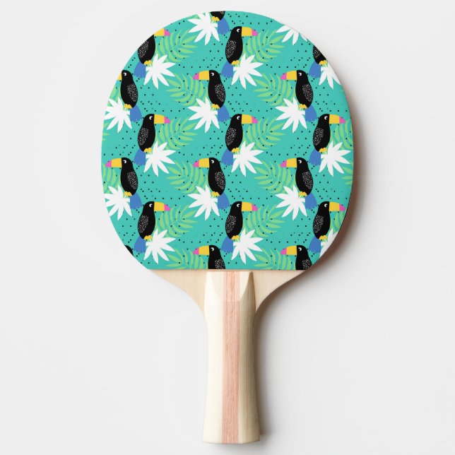 Raquete De Ping Pong Toucans na cerceta (Frente)