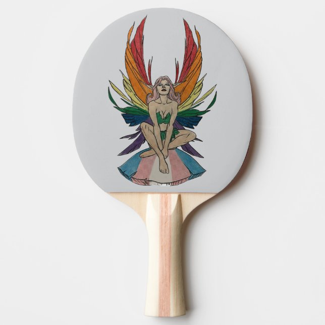 Raquete De Ping Pong Transgender Faerie  (Frente)