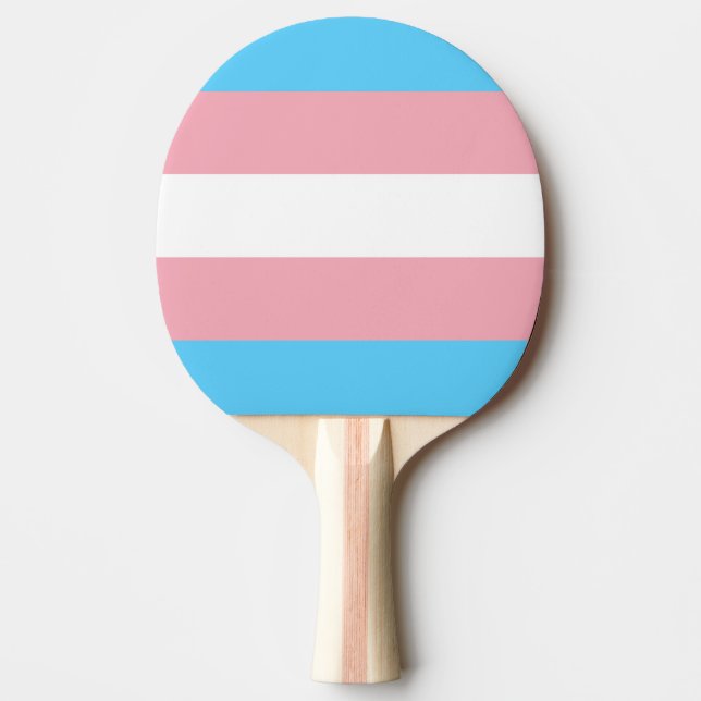 Raquete De Ping Pong transgender flag trans lgbt lgbtq gay lésbian homo (Frente)